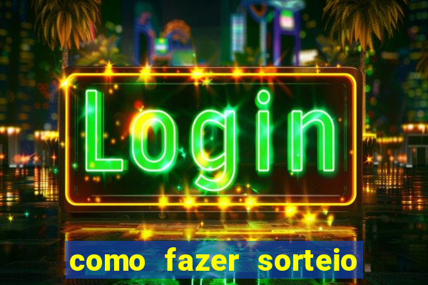 como fazer sorteio de cores online